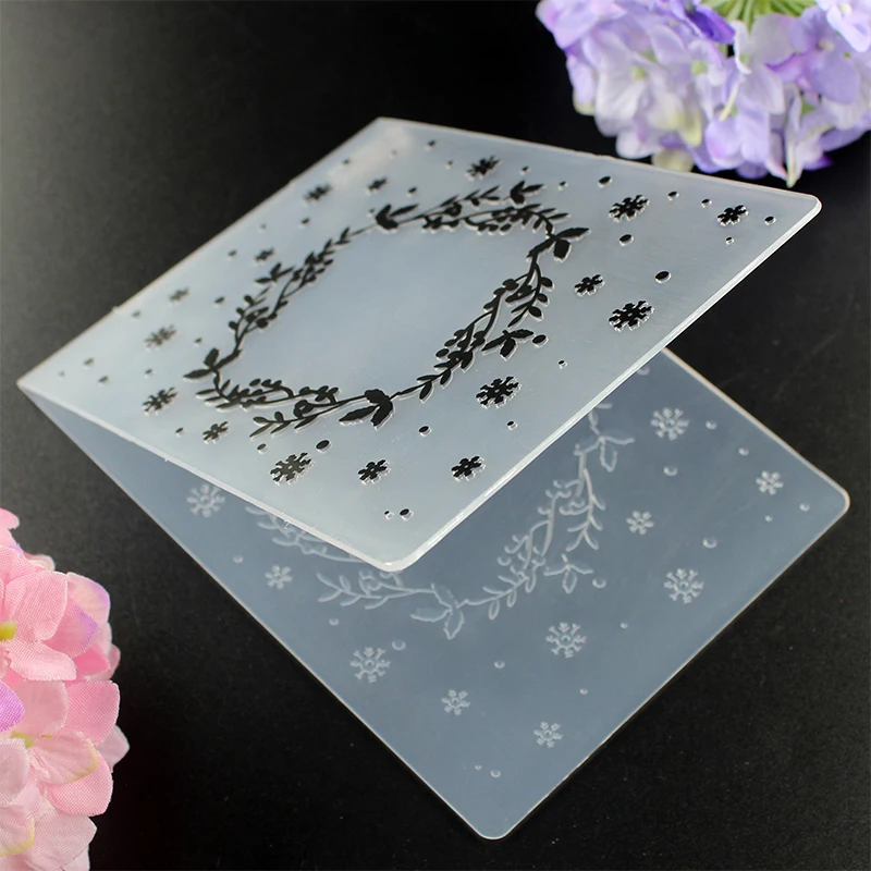 

Leaves Plastic Embossing Folders for DIY Scrapbooking Paper Craft/Card Making Decoration Supplies P010