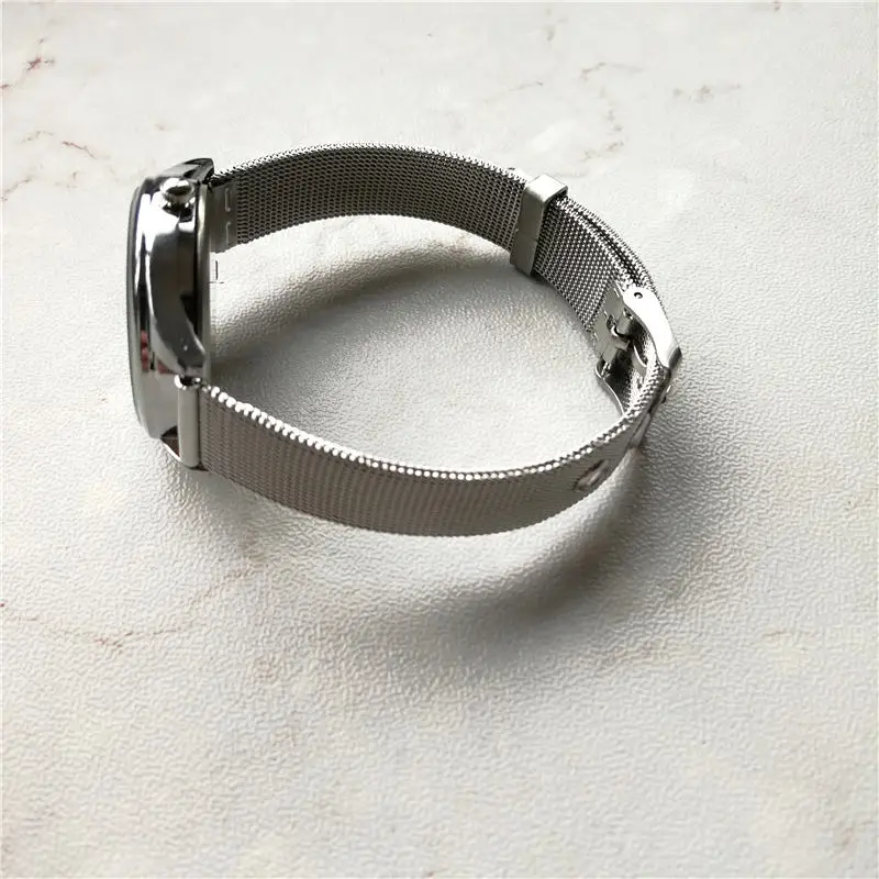 

JNS614 KPOP Couple Watches Metal Bracelet Electronic Quartz Watch Fashion Simple Unisex Watch