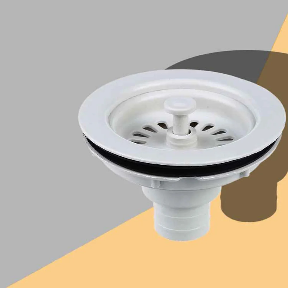 1PC Kitchen Sink Basket Strainer Waste Plastic Plug Fitting 108mmin