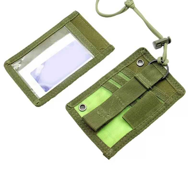 

Outdoor Lightweight ID Badge Holder Sturdy Name Tag Card Label Lanyard Case Organizer Multifunctional EDC