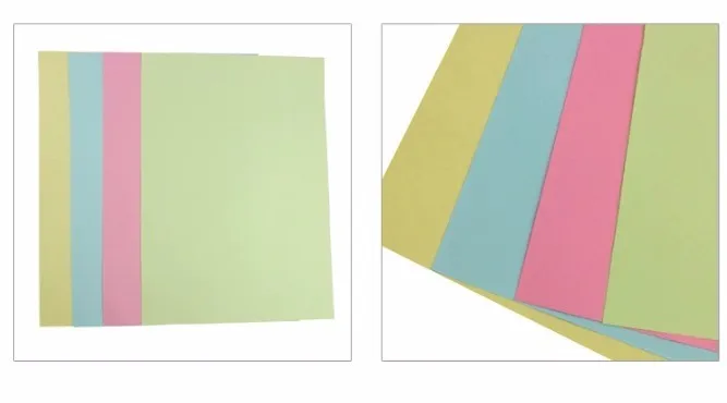 Papel de Cópia da Cor Papel de Impressão Folhas Multi-cor Papel Não Revestido 12 Cores Artesanal Origami 100 a4 80g 6 Cheap Papel p cópia
