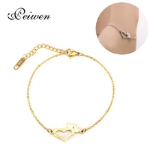 Шапочка медсестры Форма браслет из нержавеющей стали золото серебро медицинский Шарм ювелирные изделия в форме сердца браслеты для женщин медсестры подарок для врача