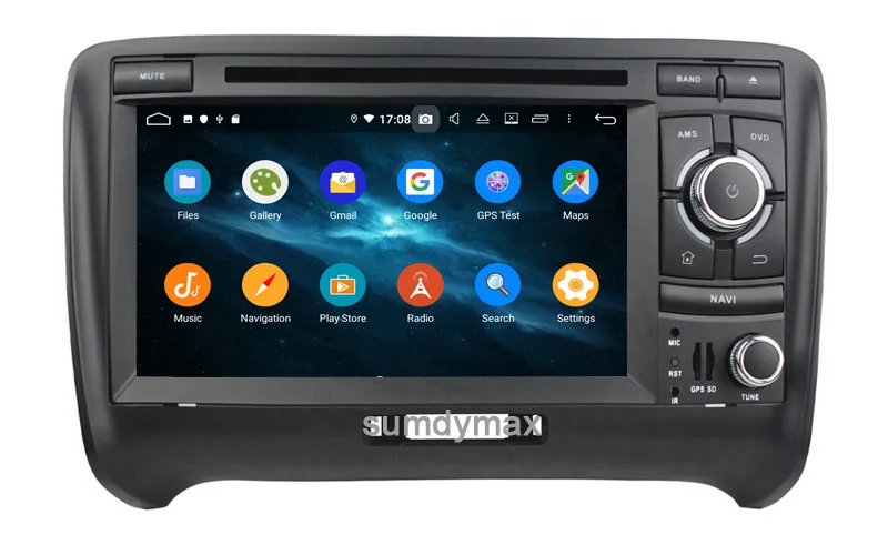Cheap Android 9.0 4G RAM 2 DIN Car DVD PLAYER For AUDI TT 2006-2013 GPS radio stereo wifi navigation touch screen multimedia 7