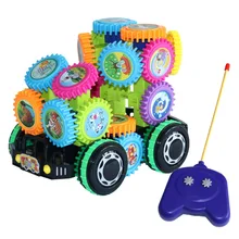 Строительные блоки Шестерня сборка дистанционного управления автомобиль детская игрушка DIY Электрический креативный пазл сборка Радиоуправляемый автомобиль детская игрушка, подарок