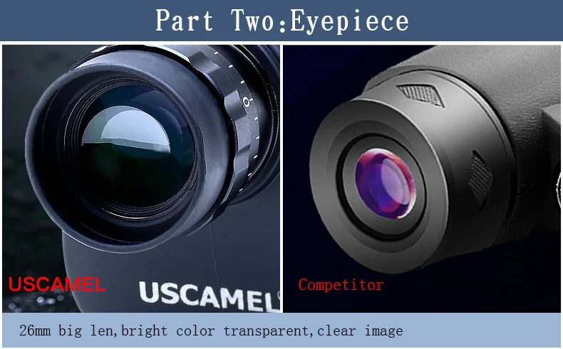 USCAMEL 13x50 большой видение Монокуляр Мощный ручной телескоп HD окуляр Зрительная труба спортивные часы с ручкой