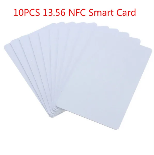 

White 10Pcs/Pack PVC NFC Smart Card Tag S50 For IC 13.56MHz RFID Readable Writable 8.5 x 5.4 x 0.1cm New