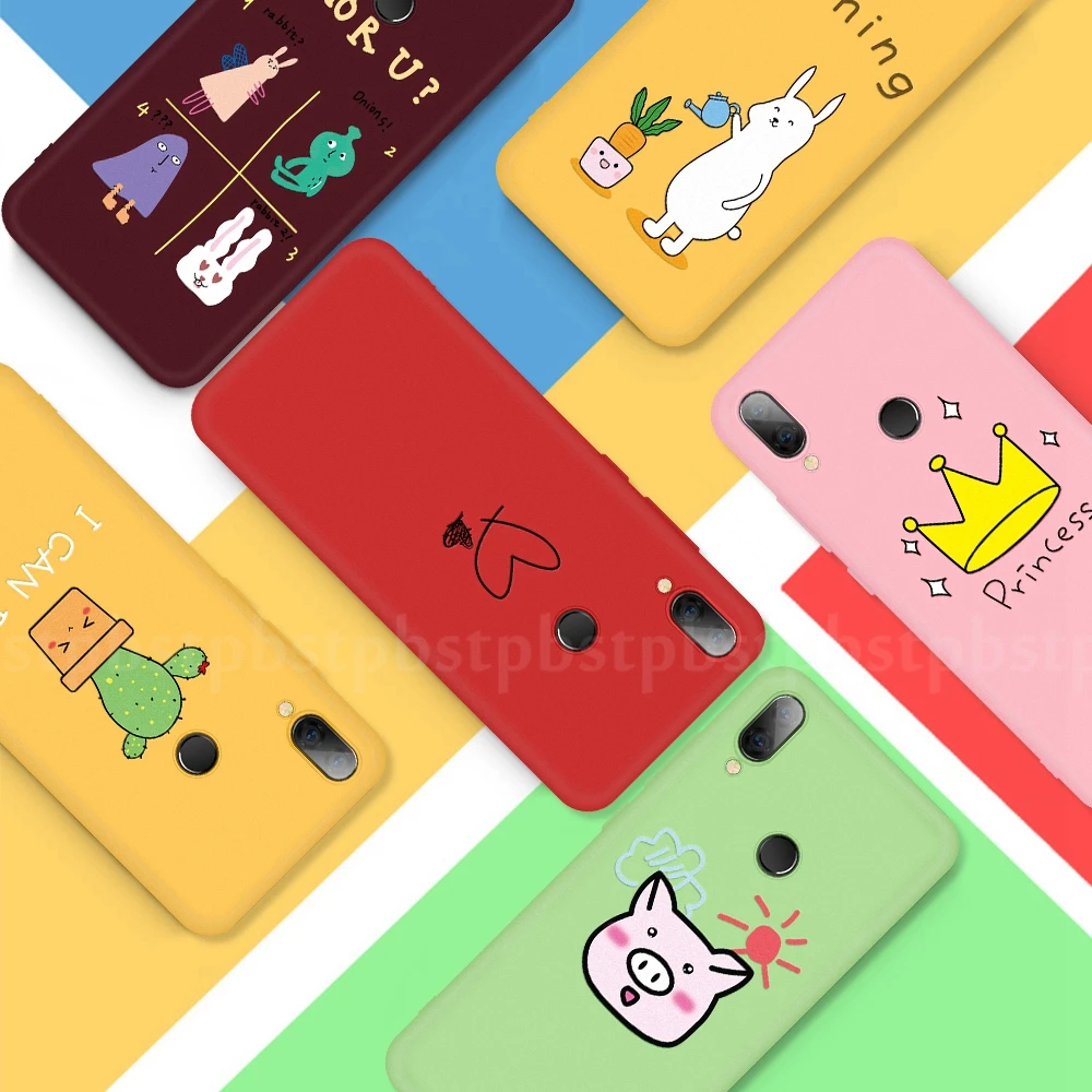 

Soft TPU Printed Phone Case For Xiaomi Redmi 7 7A Note 7 6 Pro 6A Mi 9 SE Mi 8 Lite Cartoon Silicone Protective Back Cover Shell