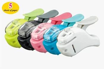 

Creative Hot Mini Stapler Safe Staple Free Stapler Office Paper binding Stapleless Stapler Without Staple