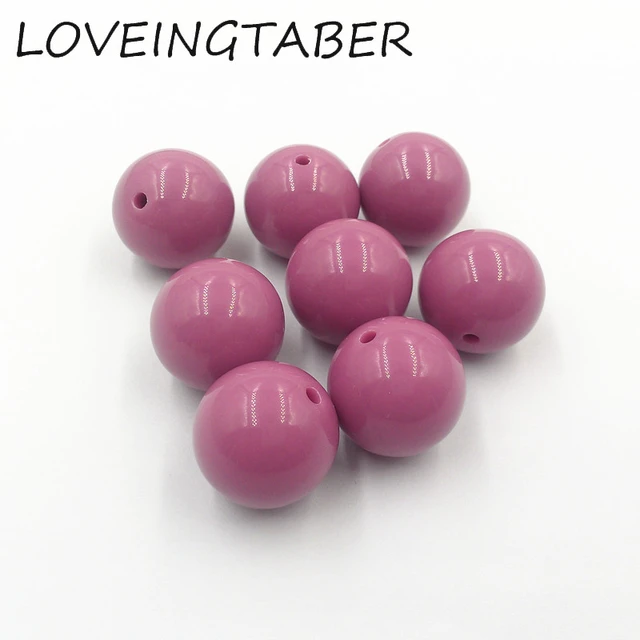 Diy Light Pink Beads For Jewelry Making 50pc/bag 20mm Bubblegum Beads Bulk  Loose Acrylic Chunky Beads For Pen Making - Buy Beads For Jewelry Making