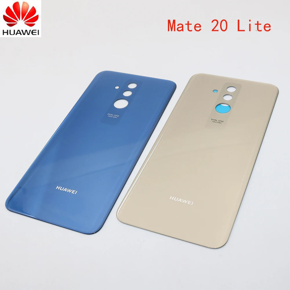 

100% Original 3D Glass For 6.3" Huawei Mate 20 Lite Glass Back Battery Cover Case Rear For Mate 20 Lite Rear Door