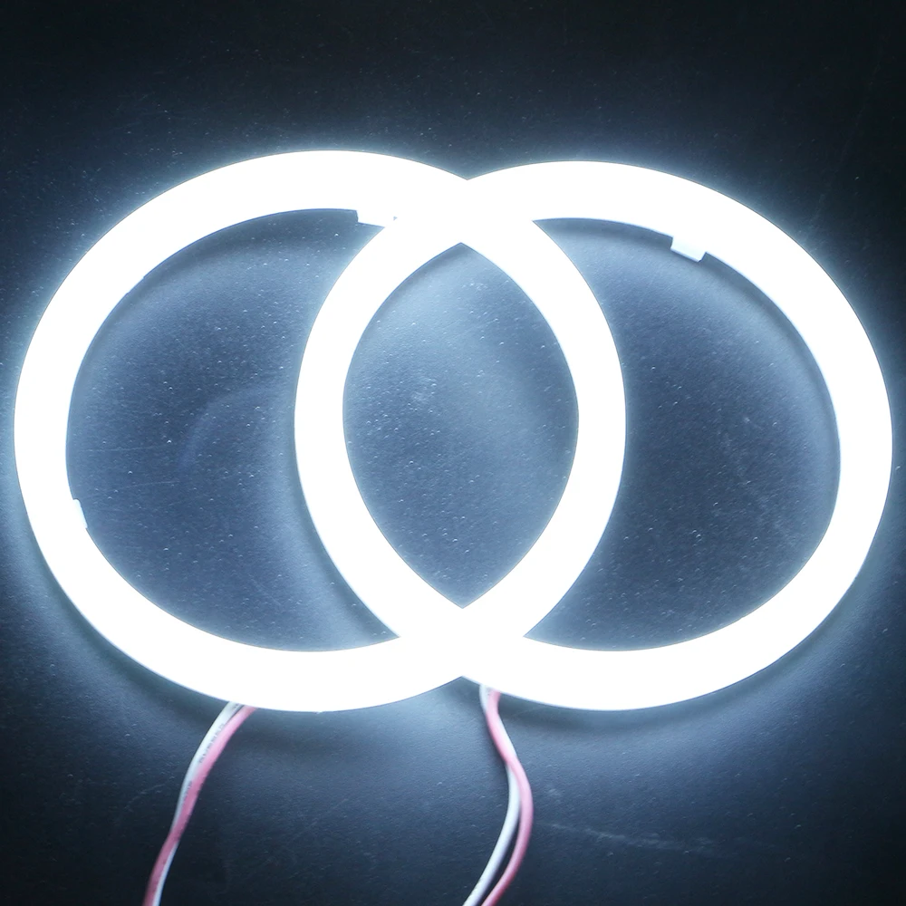 2 шт. 9-30 в 60/70/80/90/95/100/110/120 мм 2835 молока светильник 18LM 78 SMD Led Ангельские глазки гало кольца головной светильник ширина сигнальный светильник белого цвета