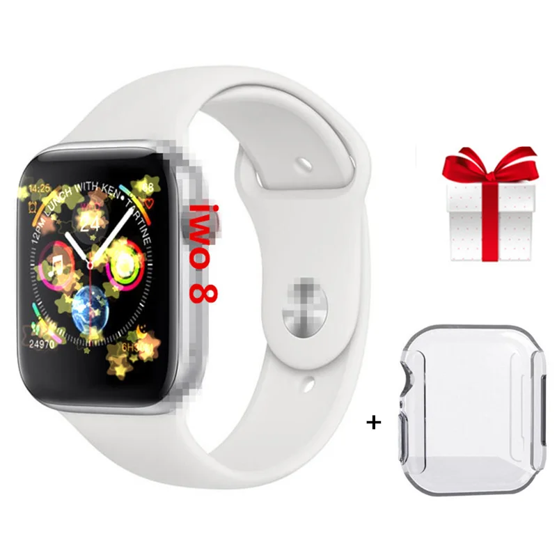 

Smartwatch iwo 8 Bluetooth Smart Watch Series 4 SmartWatch for iOS Android Message synchronization better than IWO 5 6 7 +gift