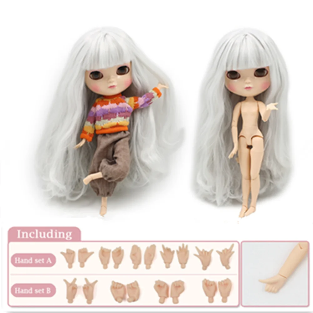 Premium 1/6 Scale Icy Doll with Soft Hair & Extra Hand Set - Makeup Edition