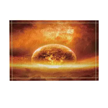 

The Big Bang of Universe Boom Mars with Strong Light Bath Rugs for Bathroom, Non-Slip Floor Yellow(Multi28)