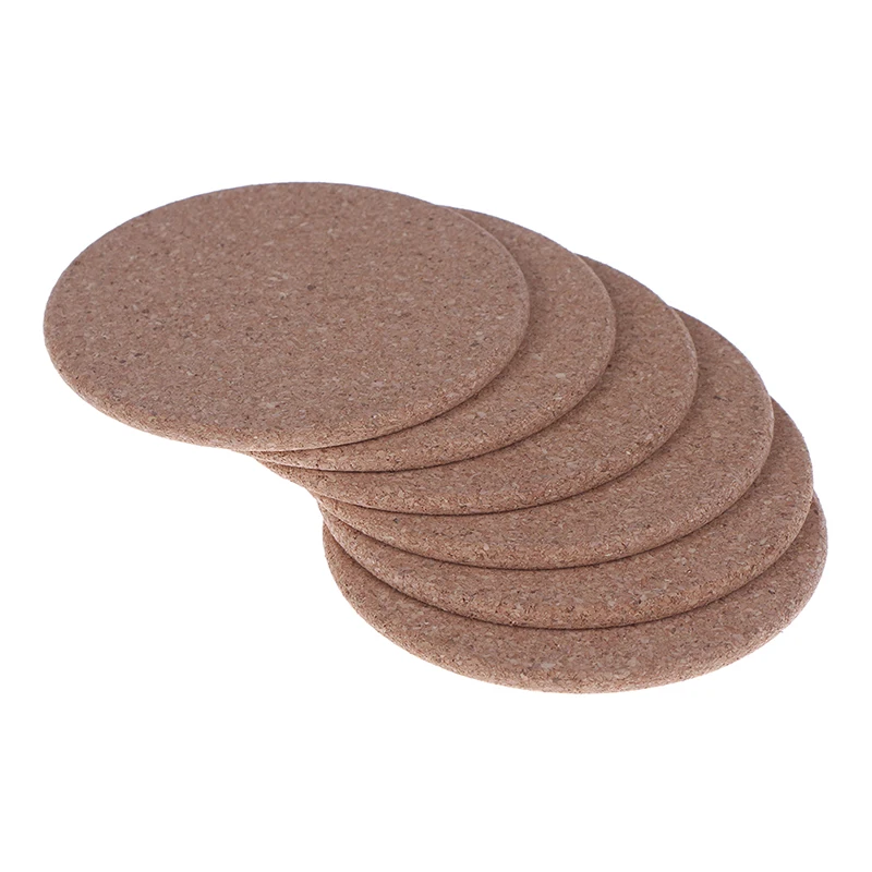 

Welcome Customer Design Round Plain Cork Coasters 100mm Custom Coffee Beer Drink Wine Mats For Wedding Party Supply