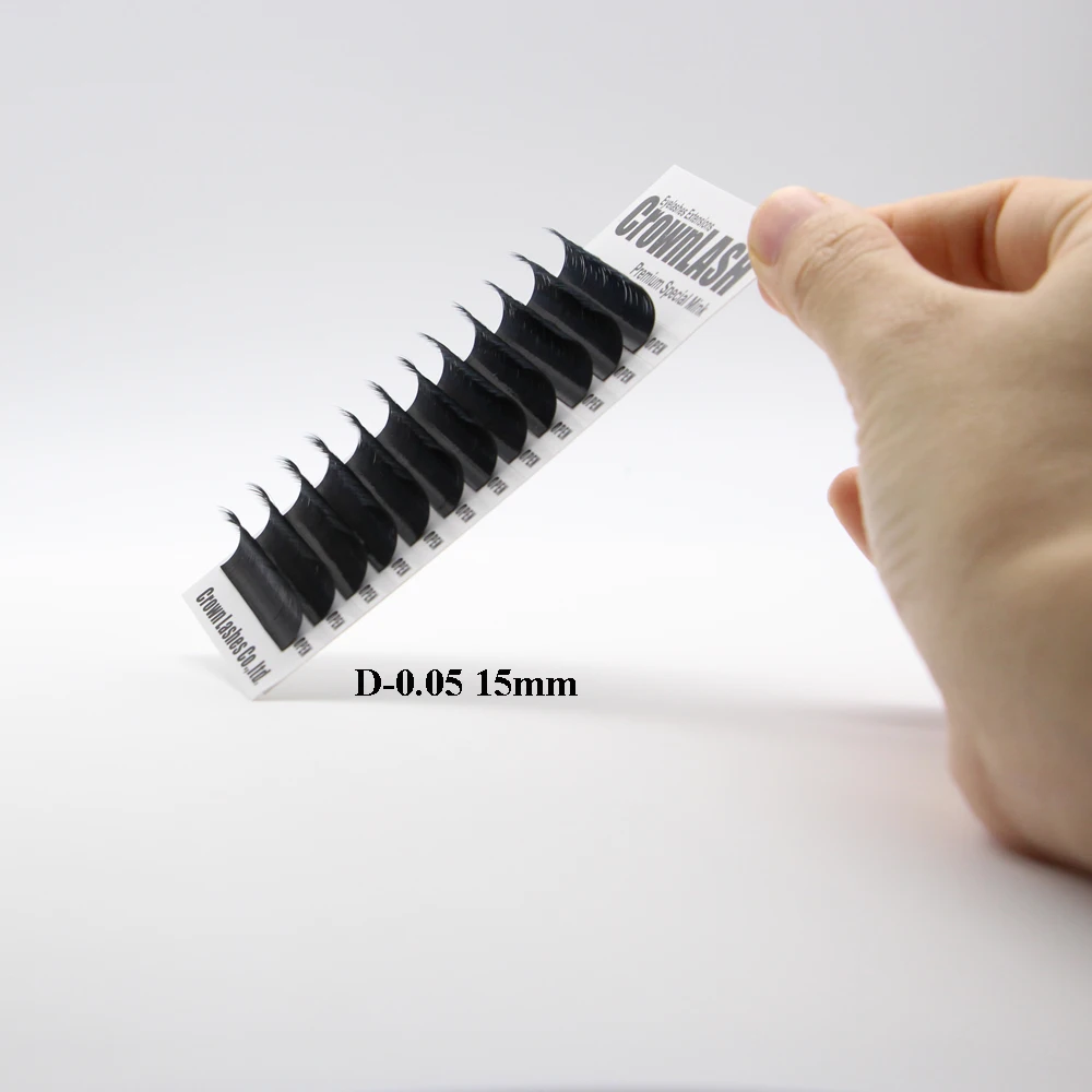 Crownlash black 9D объем наращивания ресниц C фотовысота 7 15 мм лоток одного размера очень