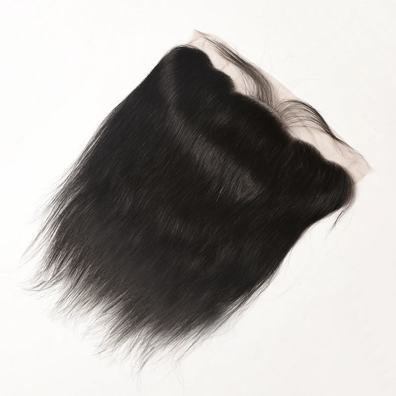 Ali Coco перуанские прямые волосы 3 пряди с фронтальным пучком человеческих волос и 13x4 фронтальное закрытие шнурка с пряди, не Реми