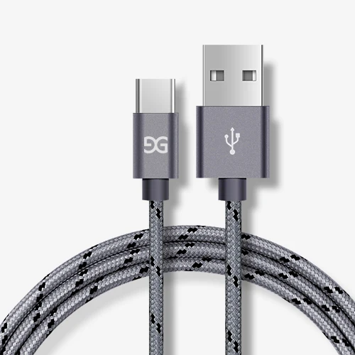 От GUSGU Тип usb C кабель UBS-C 2A быстрой зарядки Тип-C кабель для синхронизации данных кабель для Samsung Note 8/S8 Nexus 6 P Тип C Зарядное устройство кабель - Цвет: Grey