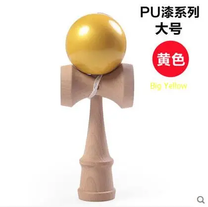 Высококачественная игрушка кендама Мячи игрушки трещины резиновые jumbo kendama игрушки для детей Япония спортивные игрушки - Цвет: Big Golden