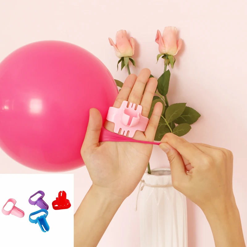 

3pcs Latex Balloons Clip Birthday Party Decorations Kids Adult Balloon Ties Accessories for Birthday Wedding Party Decortion