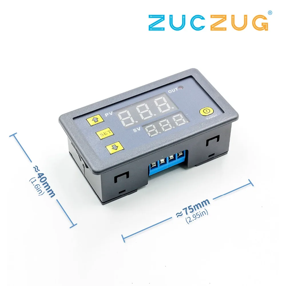 DC 12V 24V цифровой Цикл флейта модуль светодиодный светодиодным двойным дисплеем