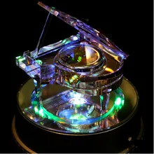 Send girlfriend Crystal piano music Box Castle in the Sky Creative Valentine’s Day birthday gift novelty Rotate the base