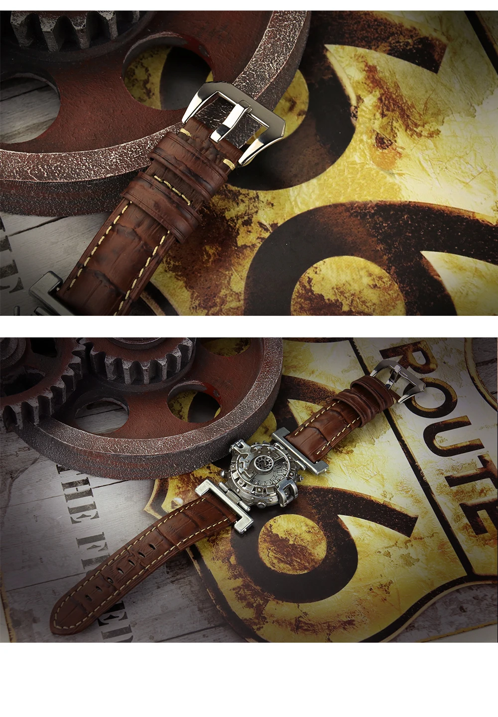 Водонепроницаемые женские часы в стиле стимпанк, уникальные латунные мужские часы для косплея, 3D металлические часы