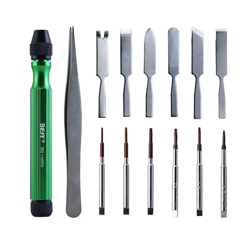 

14 in 1 Precision Screwdriver Disassemble Repair Tools Kit for watch Mobile Phone Laptop Quality Hand multi Tools Kits BEST-302