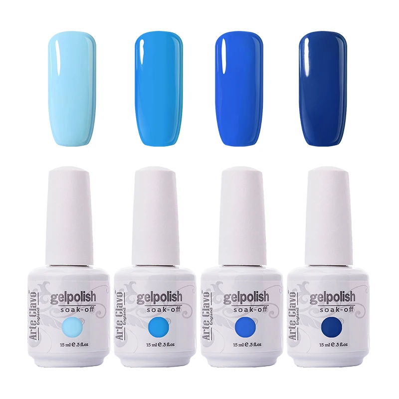 ZH03-15ml-4P Arte Clavo, телесный цвет, 15 мл, СВЕТОДИОДНЫЙ УФ-гель, лаки для ногтей, замочить от лака, Набор лаков, стойкий лак для ногтей - Цвет: ZH03-15ml-4P