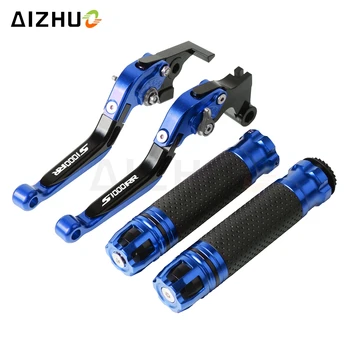 

Motorcycle Brake Clutch Lever Extendable+Hand Grips Handlebar For BMW S1000RR S1000 RR S 1000RR S 1000 RR 2015 2016