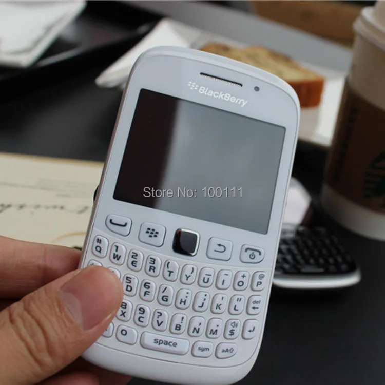 /отремонтированный мобильный телефон Blackberry 9320 разблокирован 2,4 дюймов 3.2MP QWERTY клавиатура wifi/