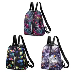 Рюкзаки для путешествий с принтом; женские школьные сумки из ткани Оксфорд; Повседневный ранец