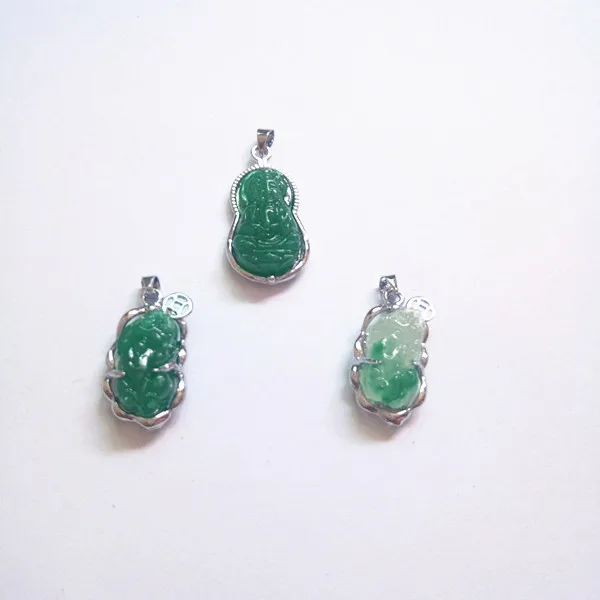 

HOT Lovely brave troops pendant carved Punk silver plate Lucky natural stone Malay charms animal Guanyin Buddha pendants women