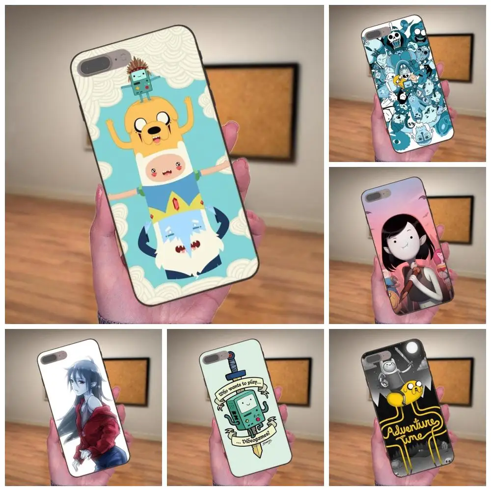 

For Xiaomi Redmi Note 2 3 4 4A 4X 5 5A 6 6A 7 Go Plus Pro S2 Y2 Soft Cell Case Adventure Time Finn Jake Marceline