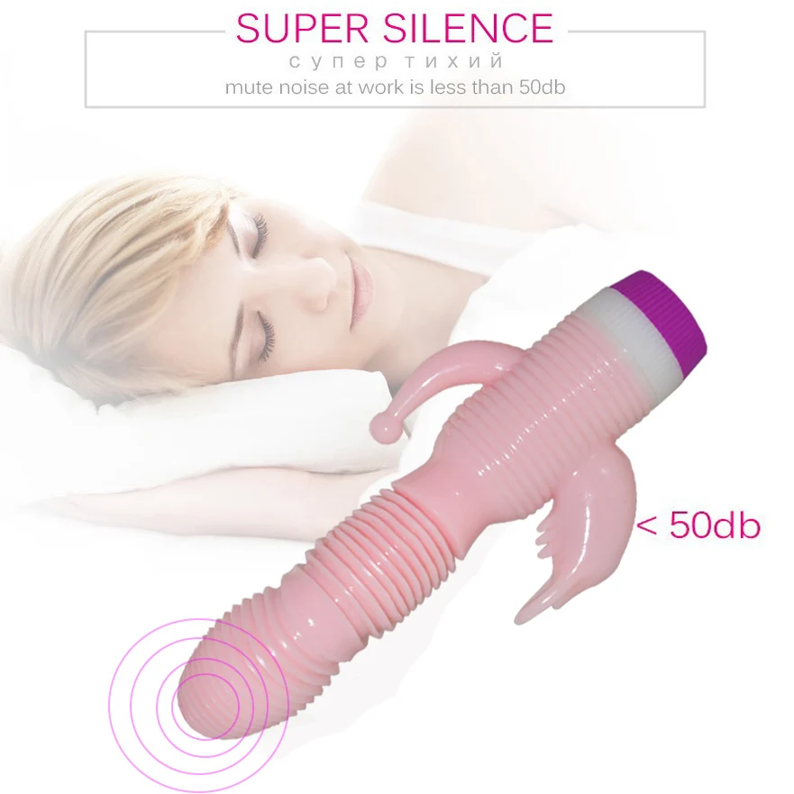 Mulit speed Vibration & 4 Function 360 Rotation Double Penetrations Rabbit Anal Sexe Toys for Woman Adult Products Sexspeeltjes