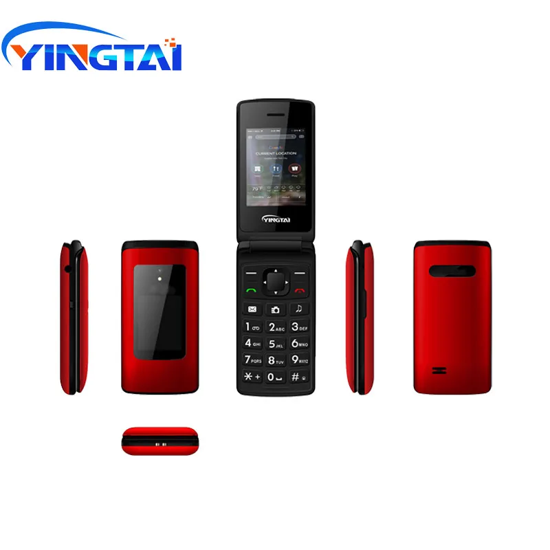 YINGTAI T30 мобильный телефон GSM большая кнопка двойной экран двойная Sim карта FM для