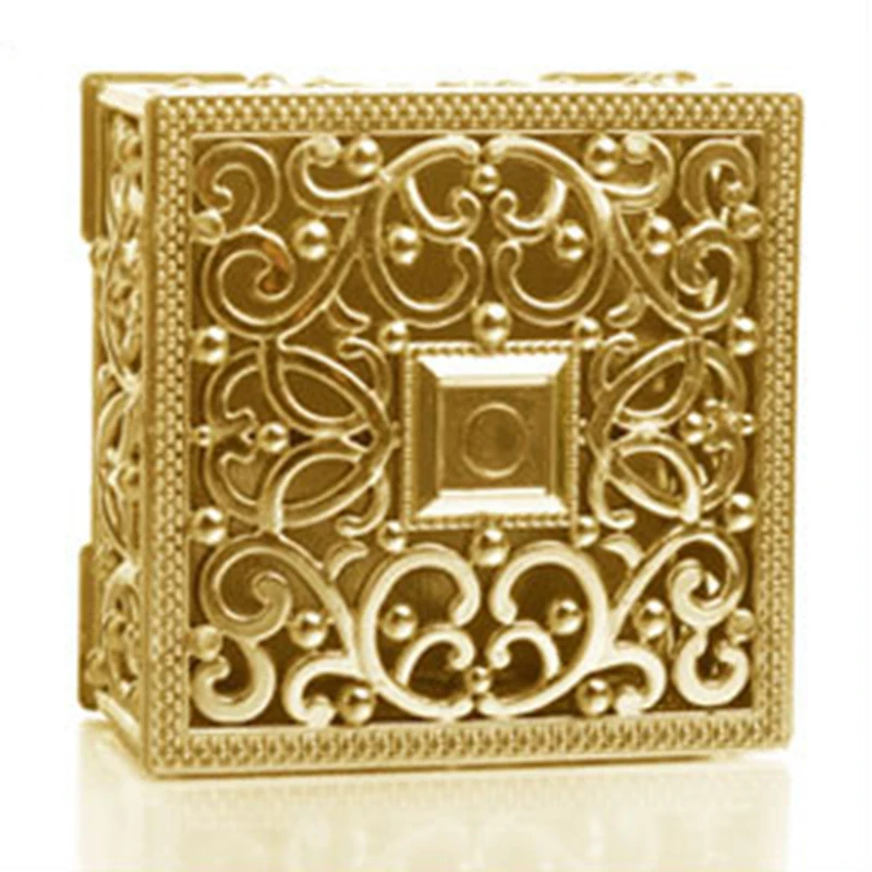 

12pcs Creative Plastic Hollow Square Mini Candy Box Handicrafts Wedding Party