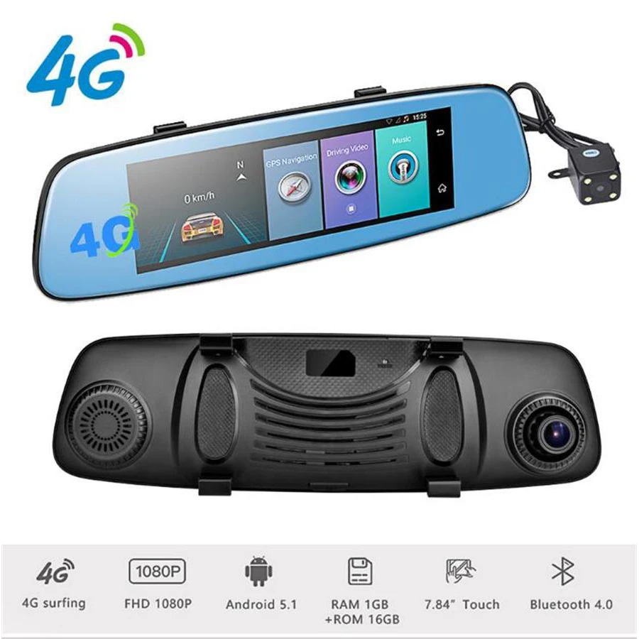 Hot 8 inch 4G Smart Rear Mirror DVR