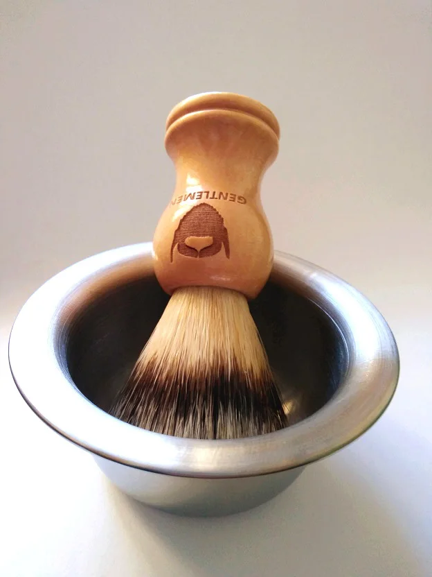 1Set Badger Shaving Brush Wood Handle Barber Salon Men Facial Beard
