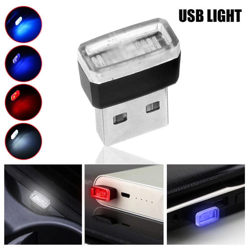 Plug and Play модная романтичная мягкая яркость автомобиля USB светодиодная