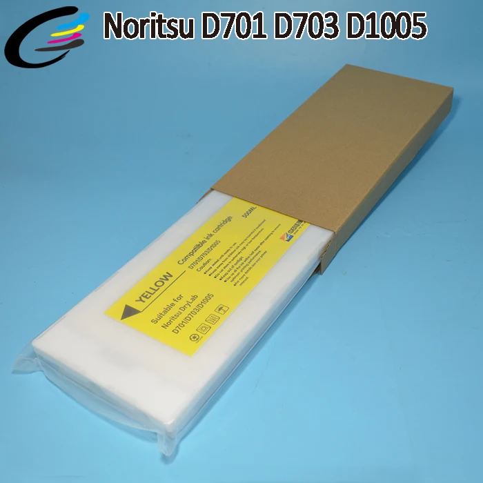 Совместимые картриджи Noritsu D701 D703 D1005 HR с чипом 500 мл|ink cartridge|noritsu d701compatible ink cartridge |