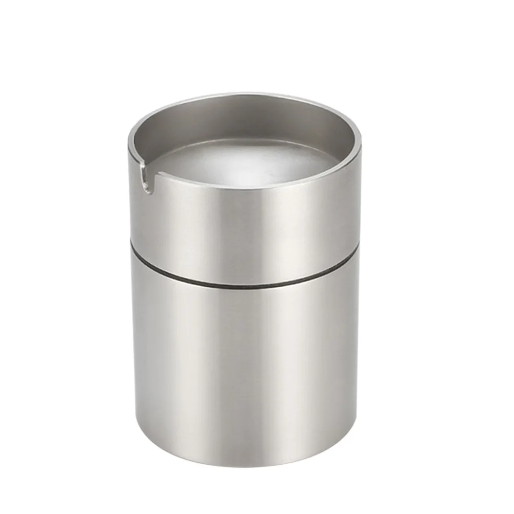 

Stainless Steel Car Ashtray Smokeless Auto Cigarette Ash Holder
