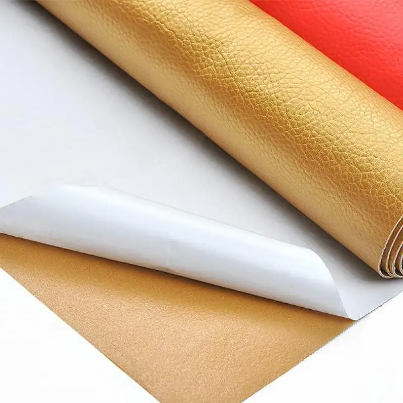 

Glue Adhesive Pu Patterned Leather Upholstery Fabric For Furniture Sofa Tissu Imitation Leatherette Polipiel Ecopelle Tessuto