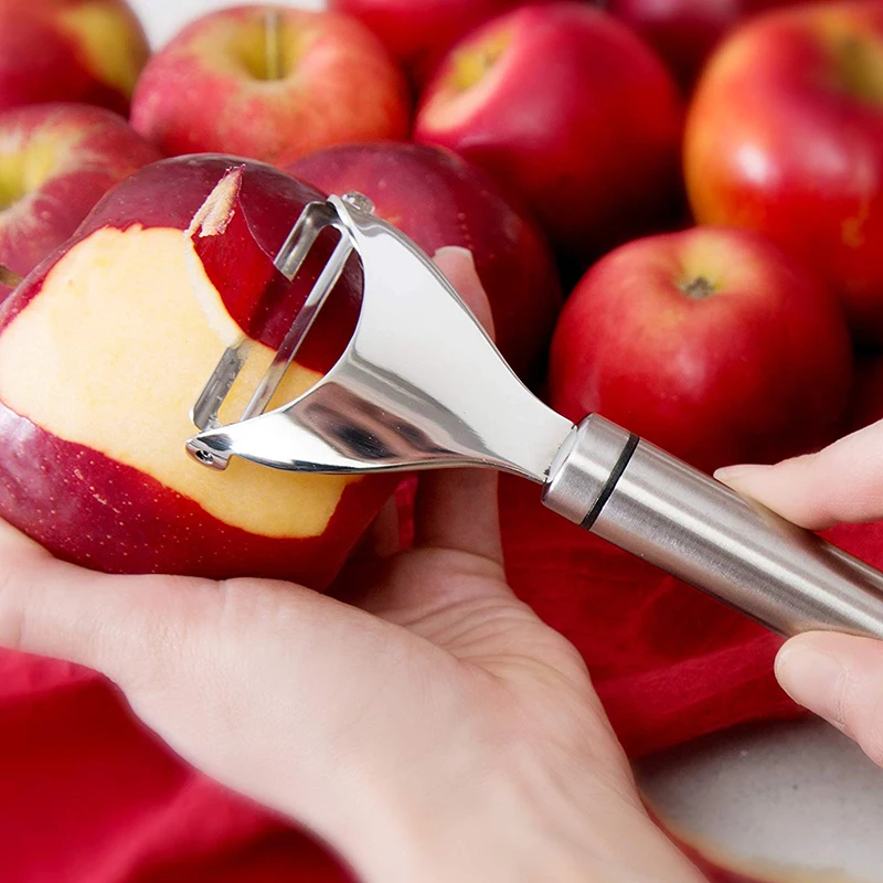 Vegetable peeler set with 18/8 stainless steel swivel blade for potato, carrot, apple, citrus, kitchen tools