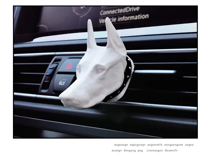 Perfume de Veículo Saída de Carro Decoração de Interior do Veículo Doberman Inovadora Aromaterapia Fragrância Duradoura 7 Doberman veículo perfume carro tomada inovador decoração