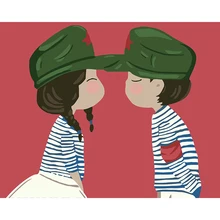 Цифровые картины маслом холст детство Милая Раскраска по номерам на холсте уникальные подарки украшение дома