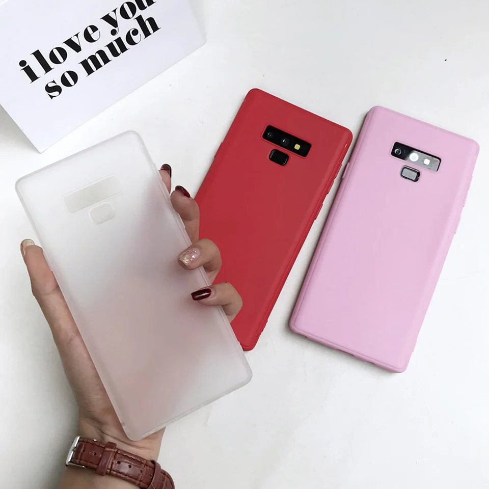 Matte Silicone Soft Case For Samsung Galaxy Note 9 S9 S8 Plus S6 S7 Edge Meizu MX5 MX6 Pro 6 7 M5 M5S M6 M6S M6T TPU Cover |