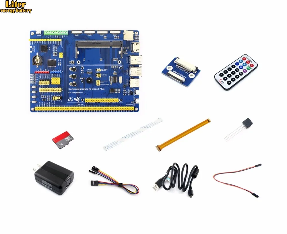 

Raspberry Pi Compute Module 3 Lite Accessory Pack Type A (no CM3L) With DS18B20 Power Adapter Micro SD card Pi Zero Camera cable
