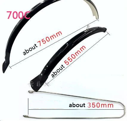 Discount 14 16 20 26 700C 27.5 29 inch Double Bracing Adjustable Size Bicycle Fender Mudguard for Folding Bike Front and Rear Mud Guard 5