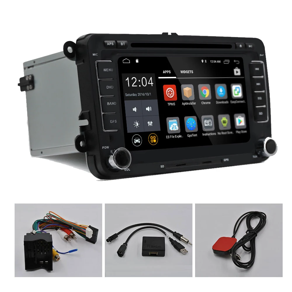 Flash Deal Podofo 2 Din Android 7.1 Car Audio Car DVD Player GPS Navigation Multimedia player Autoradio For Golf/6/Golf/5/Passat Car Radio 5